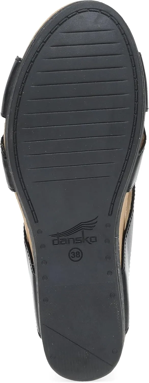 Dansko Shyla Wedge Sandal for Women - Cork/EVA Wedge with Arch Support -Fully Adjustable Straps-Lightweight Rubber Outsole