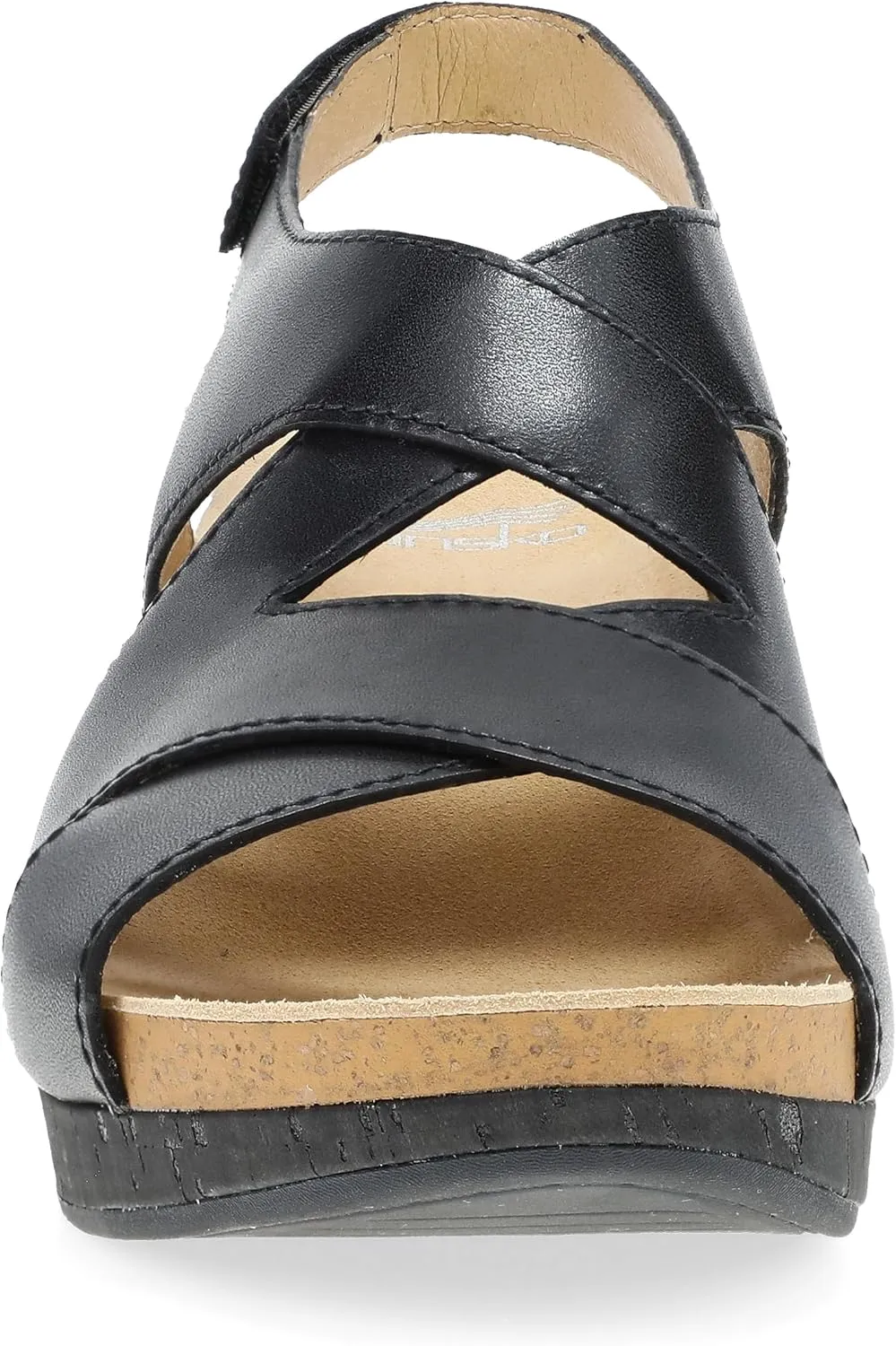 Dansko Shyla Wedge Sandal for Women - Cork/EVA Wedge with Arch Support -Fully Adjustable Straps-Lightweight Rubber Outsole