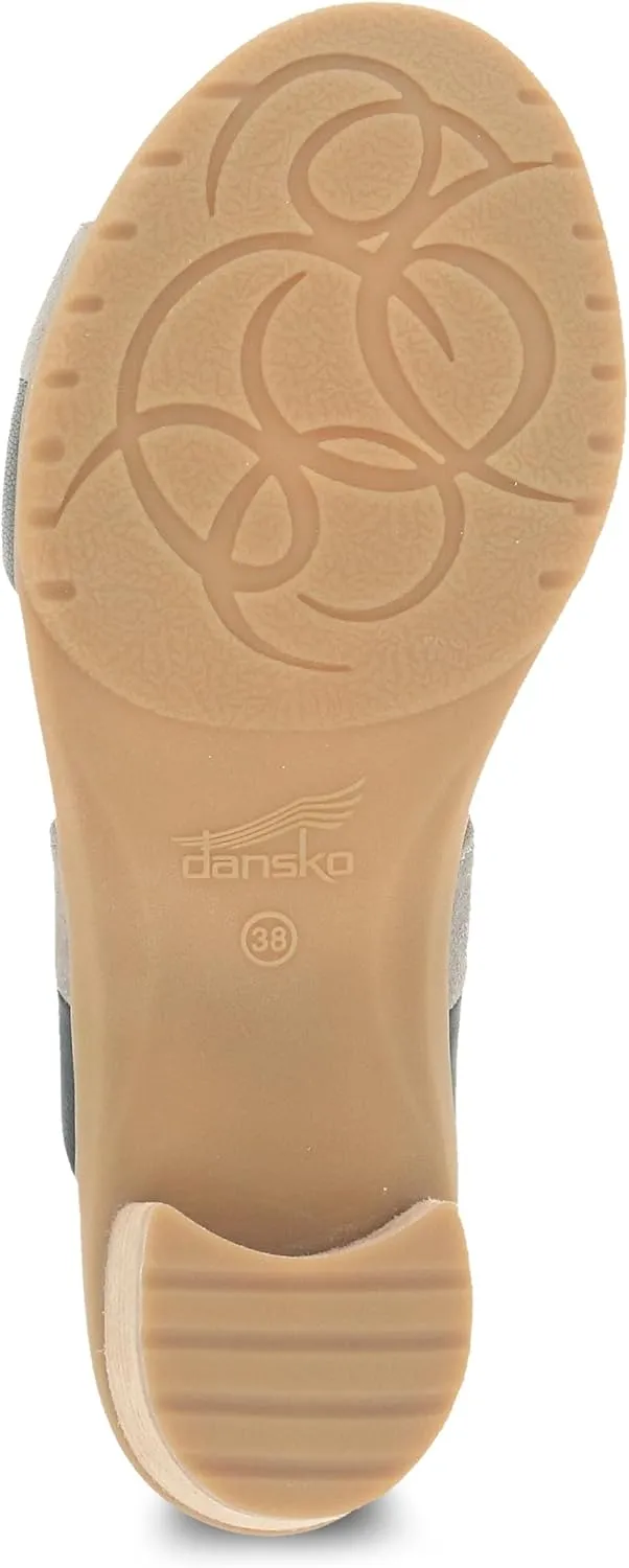 Dansko Theresa Multi-Strap Slip-On Sandal for Women - A Subtle Heel and Memory Foam for All-Day Comfort - Soft Leather and Unique Design for Ease from Work to Event