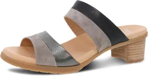 Dansko Theresa Multi-Strap Slip-On Sandal for Women - A Subtle Heel and Memory Foam for All-Day Comfort - Soft Leather and Unique Design for Ease from Work to Event