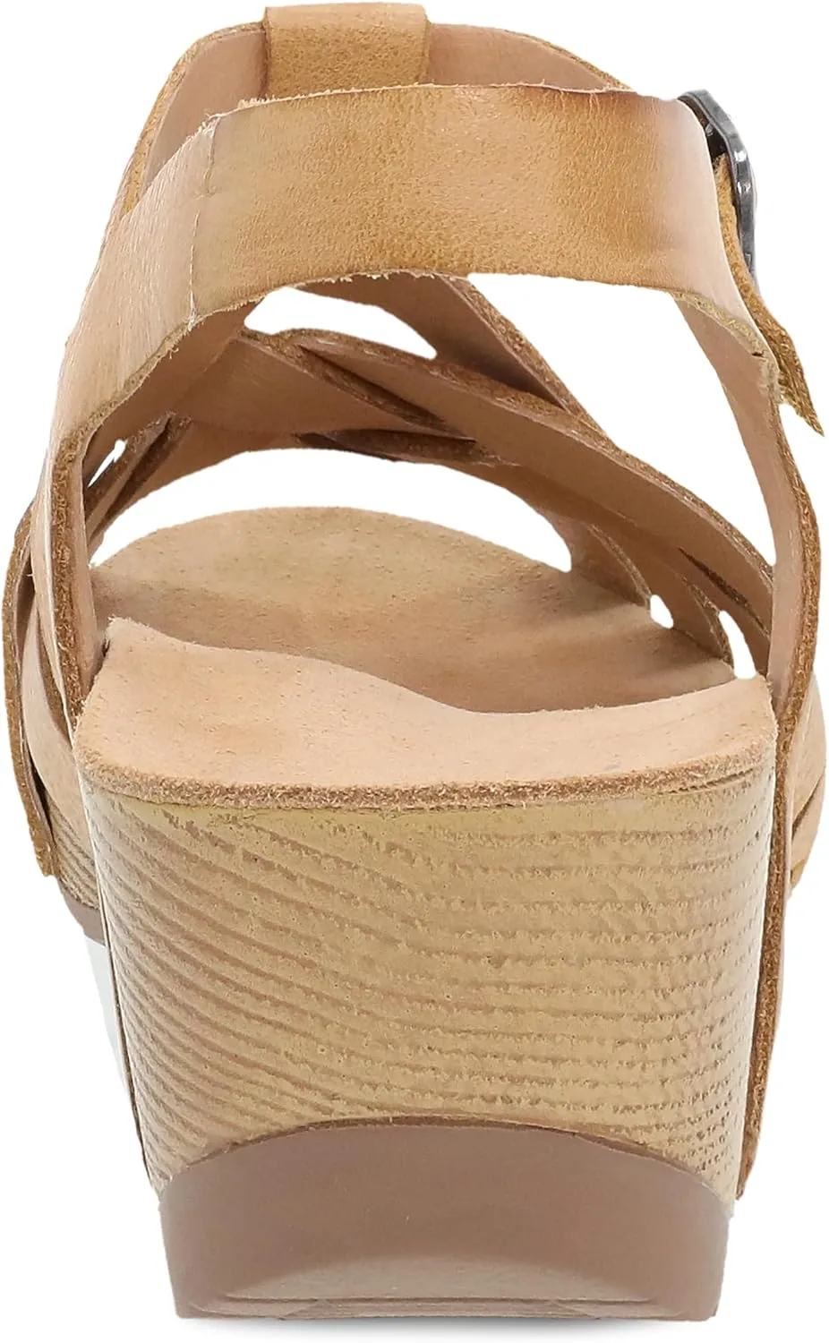 Dansko Tinley Fisherman Wedge Sandal for Women - Cushioned, Contoured Footbed for All-Day Comfort and Support - Adjustable Hook & Loop Straps with Buckle Detail