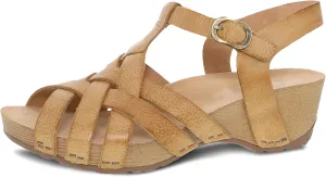 Dansko Tinley Fisherman Wedge Sandal for Women - Cushioned, Contoured Footbed for All-Day Comfort and Support - Adjustable Hook & Loop Straps with Buckle Detail