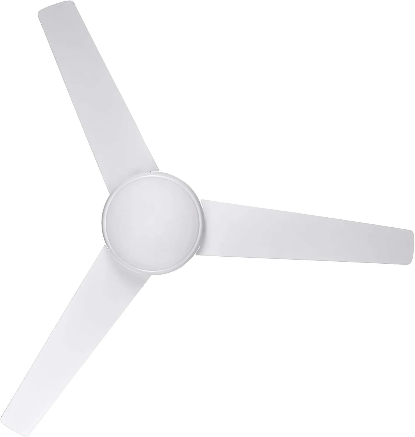Design House 156513-WHT Treviento LED 52-inch Contemporary Indoor Ceiling Fan with LED Light Kit, 3-Blade, Reverse Airflow, Remote Control, White