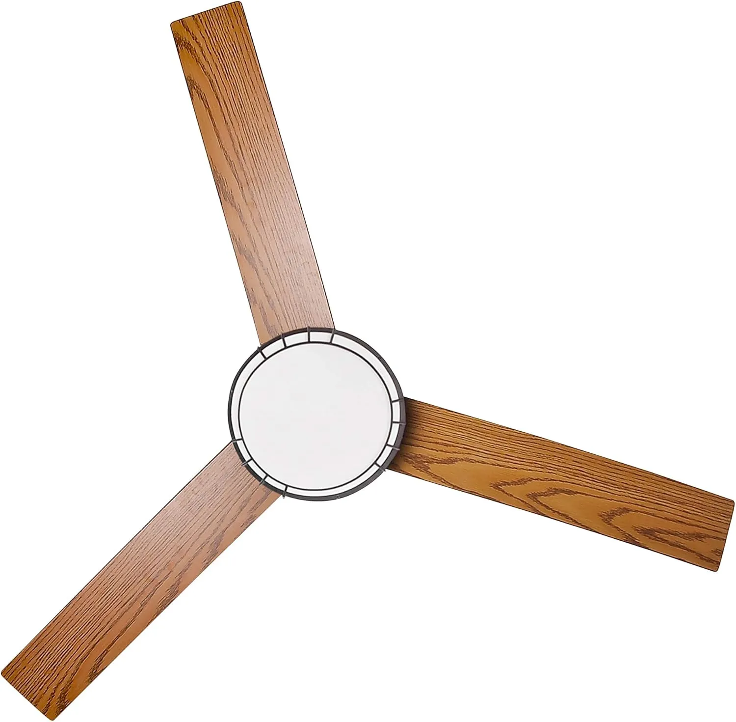 Design House 157347 Ajax Industrial Modern Indoor Ceiling Fan with LED Light Kit, 3-Blades, Reverse Airflow, Wall Control, 52-inch, Oil Rubbed Bronze