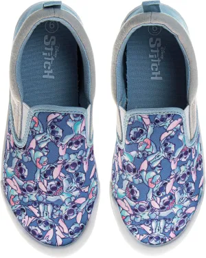 Disney Lilo and Stitch Lowtop Sneakers - Stitch Low Top Shoes Slipon Closure Cushioned Lightweight (Sizes 12-4 Kids, 5-10 Adults)