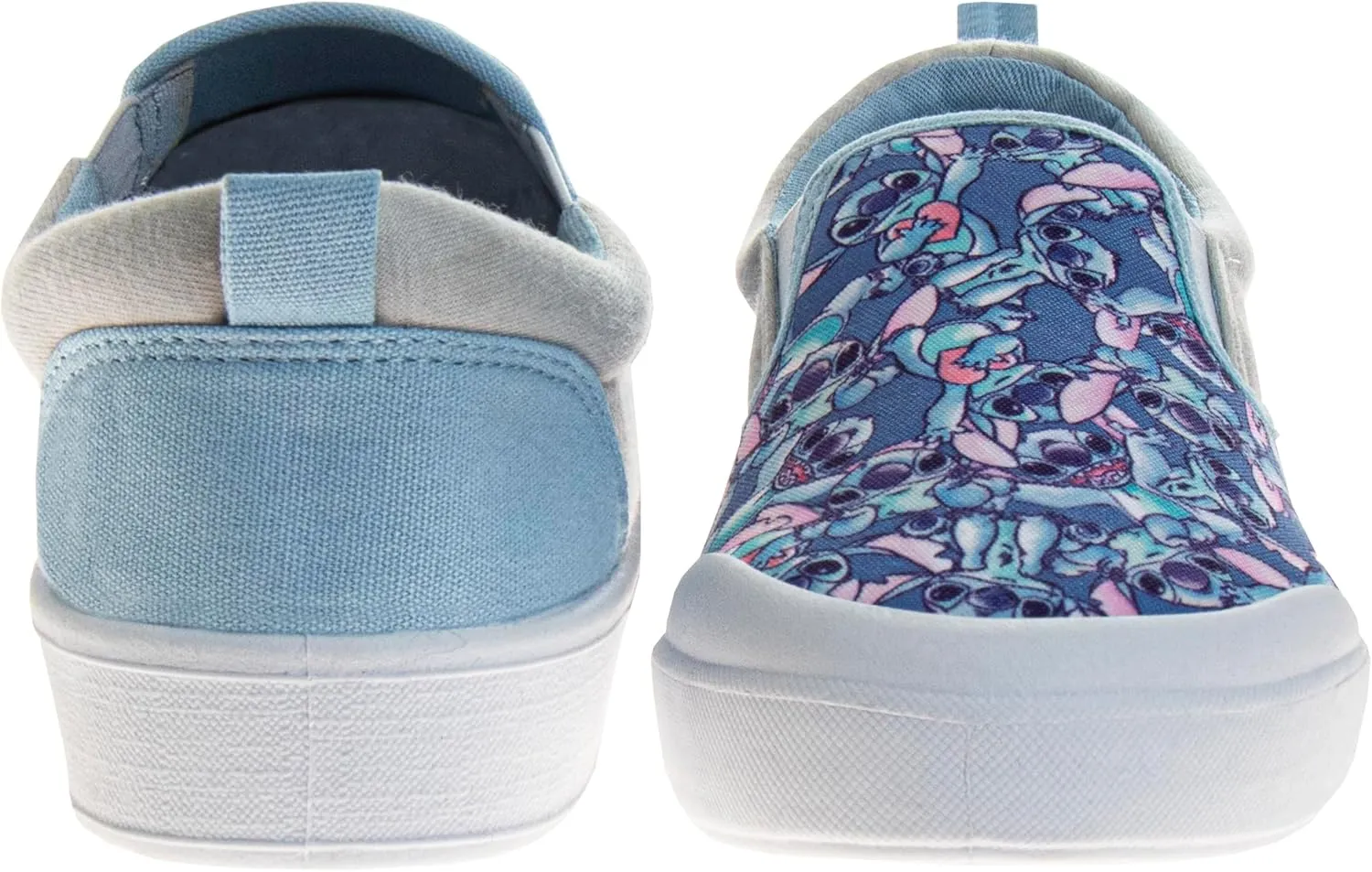 Disney Lilo and Stitch Lowtop Sneakers - Stitch Low Top Shoes Slipon Closure Cushioned Lightweight (Sizes 12-4 Kids, 5-10 Adults)