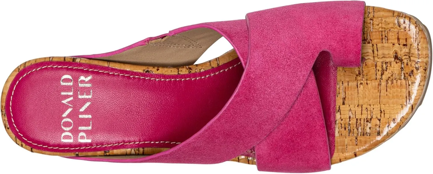 Donald Pliner Women's SISU Wedge Sandals, Comfortable Sandals, Women’s Sandals, Platform Sandals, 2.5-Inch Heel, Heeled Sandal, Toe-Ring Sandal