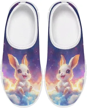 Doojoayie Girls Running Shoes Slip On Cute Graphic Sneakers for Girls and Boys Workout