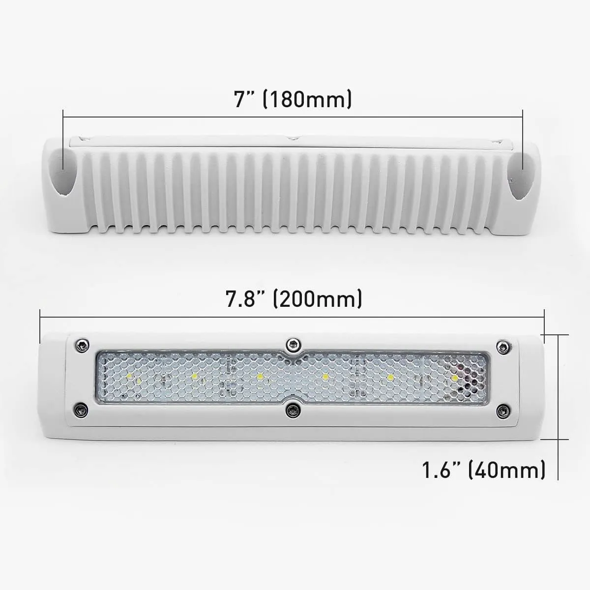 Dream lighting RV Exterior LED Porch Awning Light 12V 720LM RV Trailer Heavy Duty Cool White Lighting 7.8inch