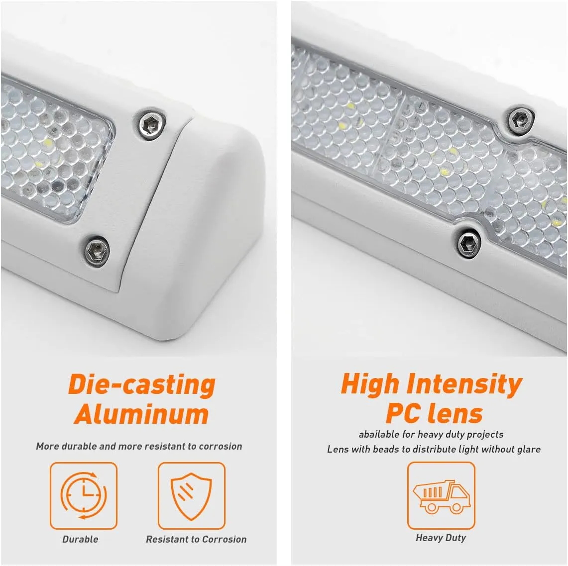 Dream lighting RV Exterior LED Porch Awning Light 12V 720LM RV Trailer Heavy Duty Cool White Lighting 7.8inch