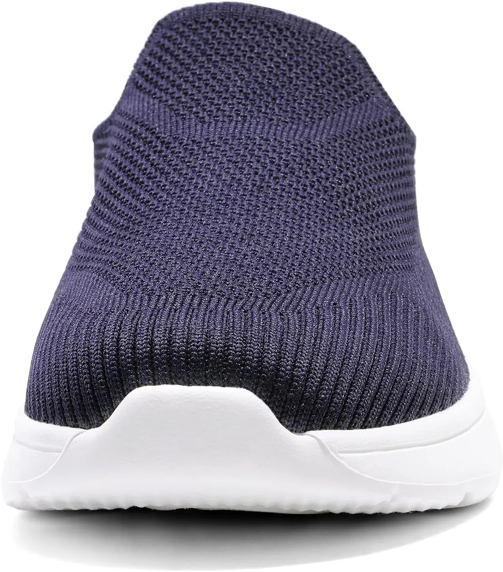 DREAM PAIRS Mules for Women Shoes Slip on Sneakers Knit Flats Lightweight Breathable Comfortable Walking Shoes