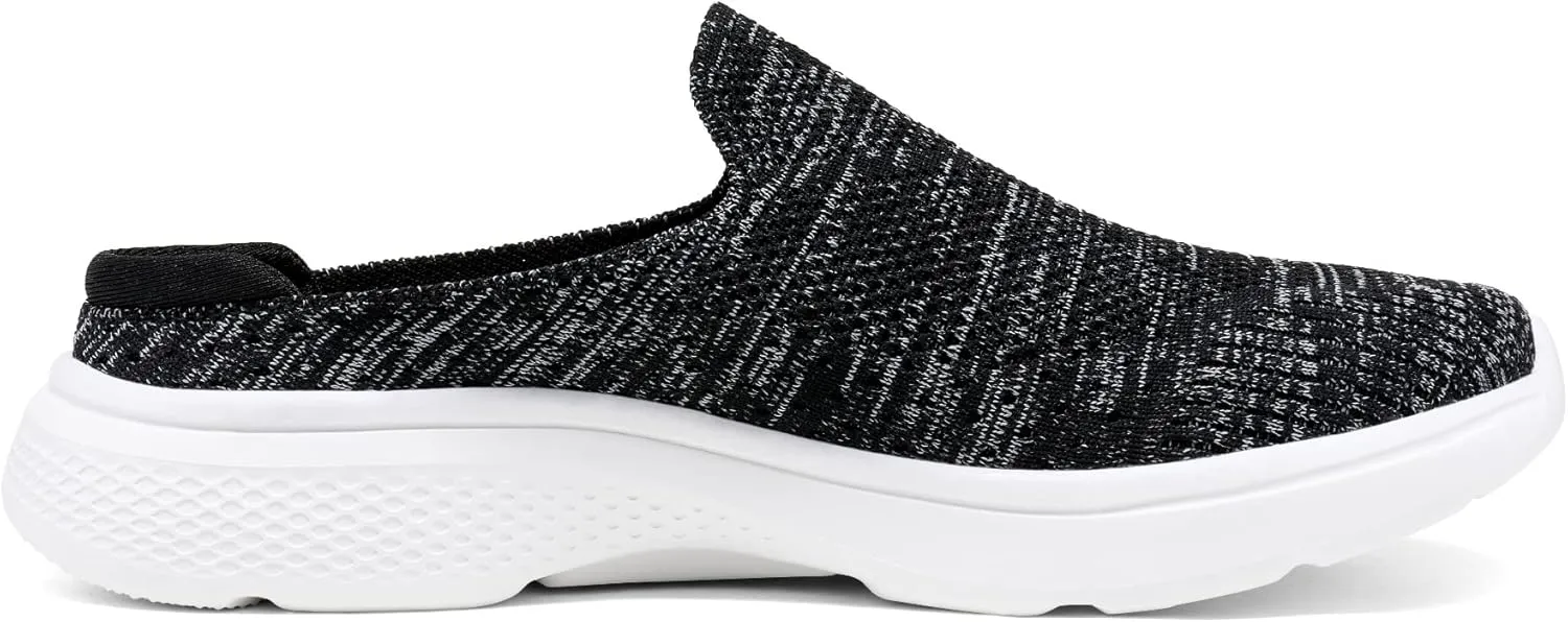 DREAM PAIRS Mules for Women Shoes Slip on Sneakers Knit Flats Lightweight Breathable Comfortable Walking Shoes