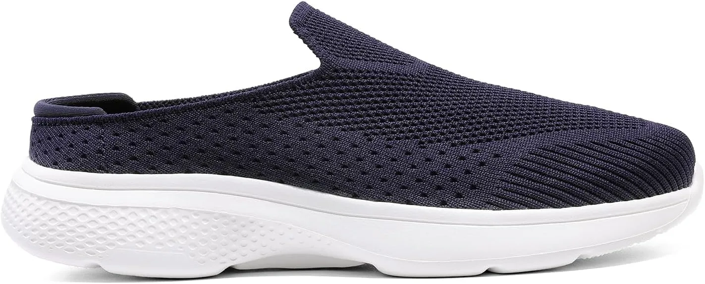 DREAM PAIRS Mules for Women Shoes Slip on Sneakers Knit Flats Lightweight Breathable Comfortable Walking Shoes