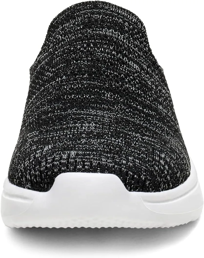 DREAM PAIRS Mules for Women Shoes Slip on Sneakers Knit Flats Lightweight Breathable Comfortable Walking Shoes