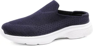 DREAM PAIRS Mules for Women Shoes Slip on Sneakers Knit Flats Lightweight Breathable Comfortable Walking Shoes