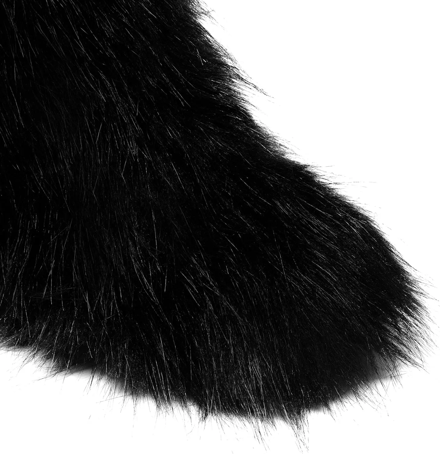 DREAM PAIRS Women's Faux Fur Boot Furry Snow Boot Mid Calf Boots Warm Flat Outsole Fur Lined Fashion Winter Boots FuzzyChic Fantasia