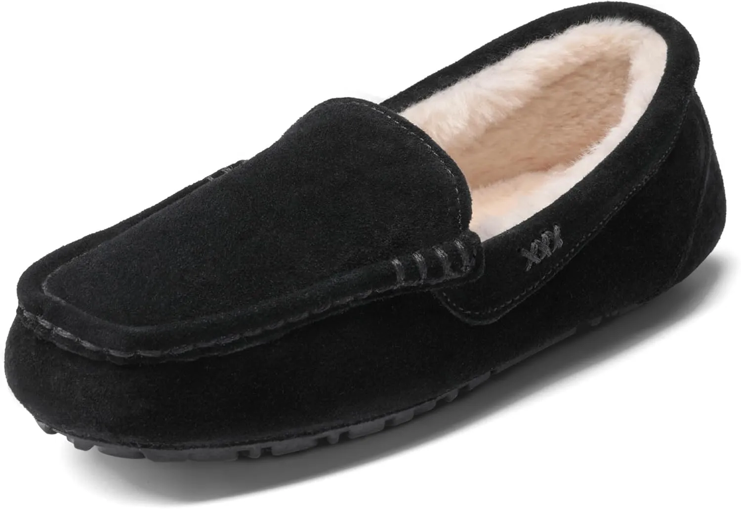 DREAM PAIRS Women's Fuzzy House Slippers Cozy Faux Fur Micro Suede Moccasins Slip on Loafer Shoes for Indoor and Outdoor