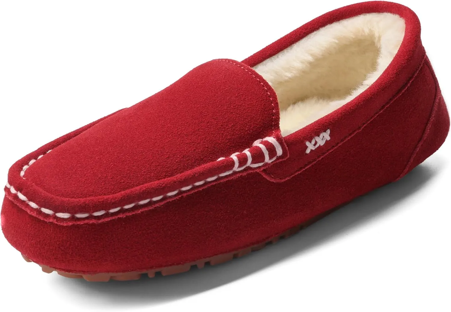 DREAM PAIRS Women's Fuzzy House Slippers Cozy Faux Fur Micro Suede Moccasins Slip on Loafer Shoes for Indoor and Outdoor