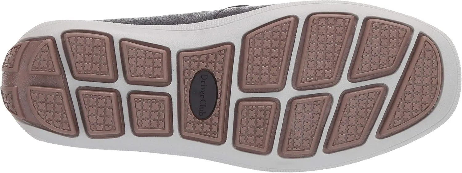 Driver Club USA Kids Boys/Girls Leather Driving Loafer with Rope Anchor Detail
