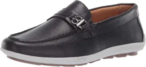 Driver Club USA Kids Boys/Girls Leather Driving Loafer with Rope Anchor Detail