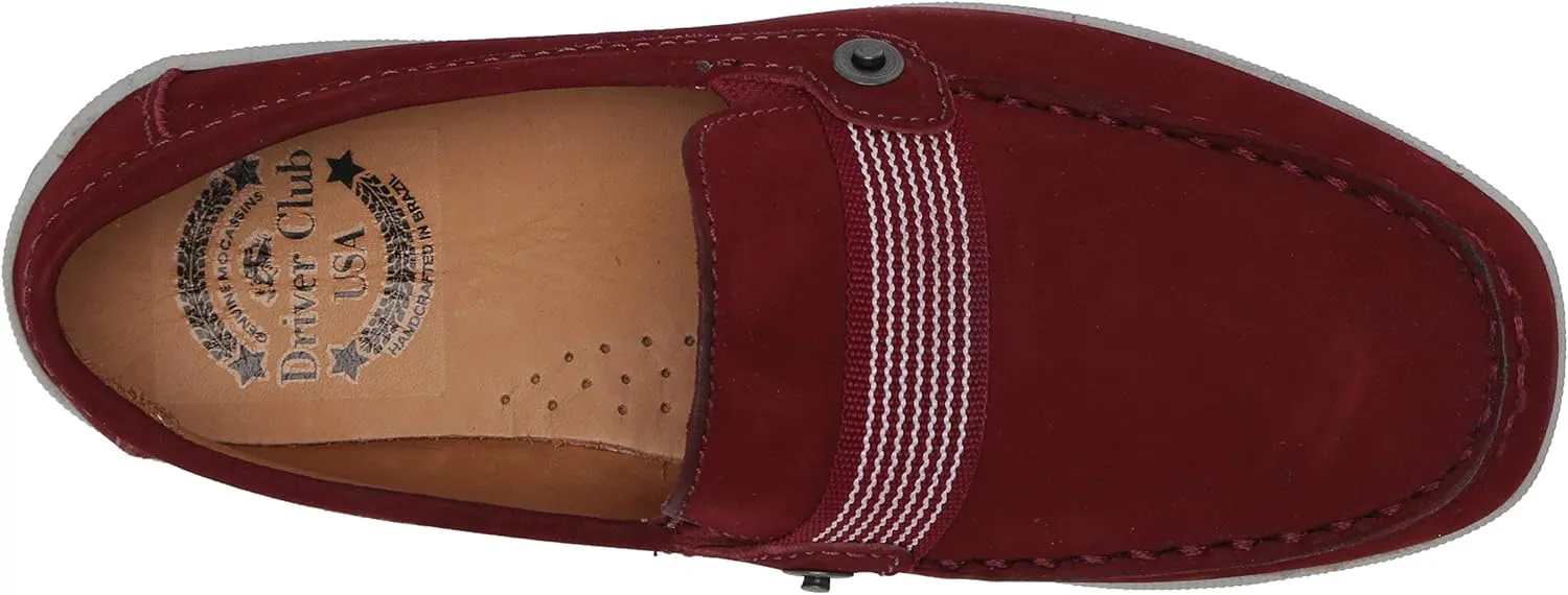 Driver Club USA Unisex-Child Boys/Girls Leather Luxury Fashion Driving Loafer with Grow Grain Detail