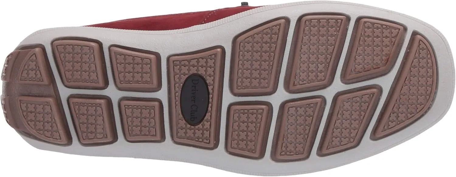 Driver Club USA Unisex-Child Boys/Girls Leather Luxury Fashion Driving Loafer with Grow Grain Detail