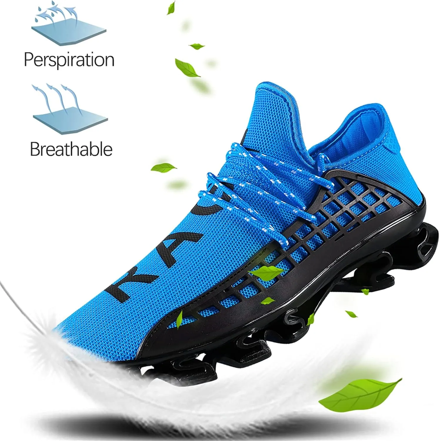 DUORO Mens Slip On Road Running Shoes Breathable Lightweight Comfortable Walking Shoes Athletic Gym Tennis Shoes for Men