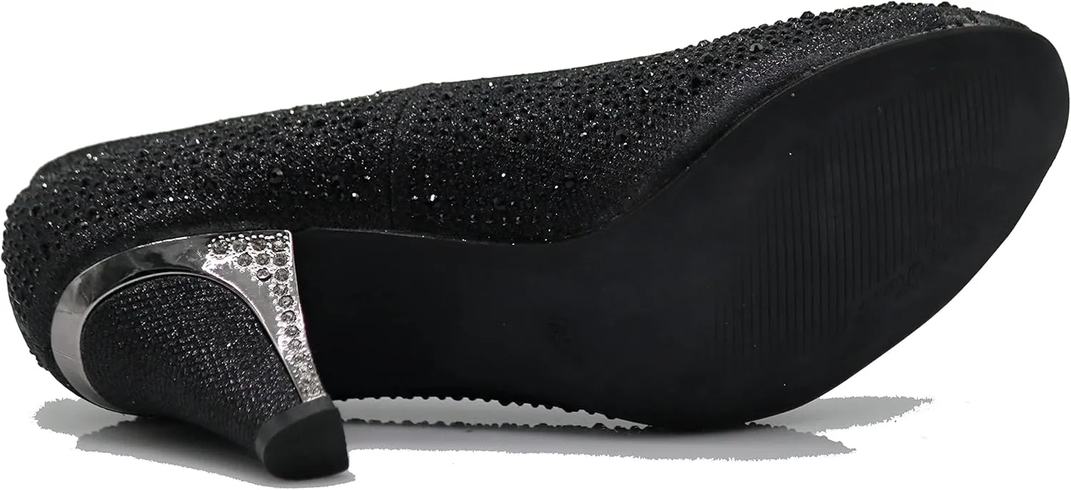 Enzo Romeo Lime01 Womens Open Toe Low Heel Wedding Rhinestone Wedge Sandal Shoes