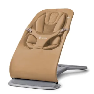 Ergobaby Evolve 3-in-1 Bouncer, Adjustable Multi Position Baby Bouncer Seat, Fits Newborn to Toddler, Camel