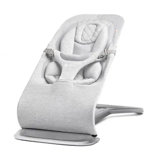 Ergobaby Evolve 3-in-1 Bouncer, Adjustable Multi Position Baby Bouncer Seat, Fits Newborn to Toddler, Light Grey