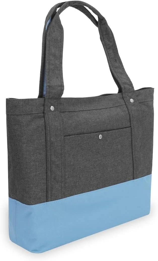 Everest Stylish Tablet Tote Bag, Charcoal, One Size,1002TB-CCA/BL