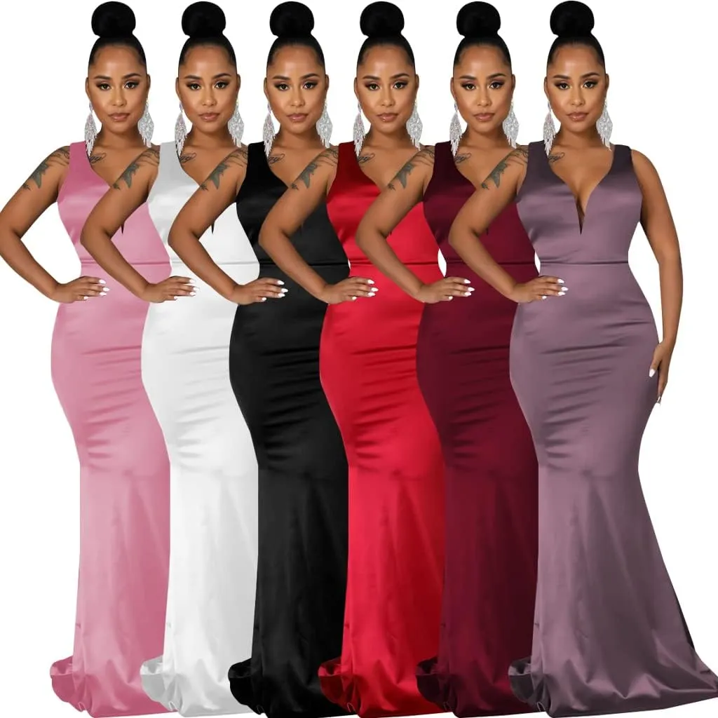 FairyLove Womens Sexy Bridesmaid Formal Evening Gown Dresses Wedding Guest Dress