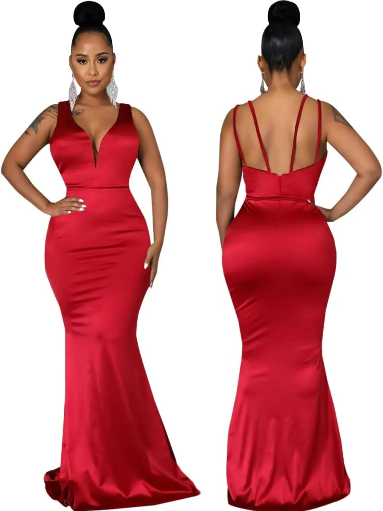 FairyLove Womens Sexy Bridesmaid Formal Evening Gown Dresses Wedding Guest Dress