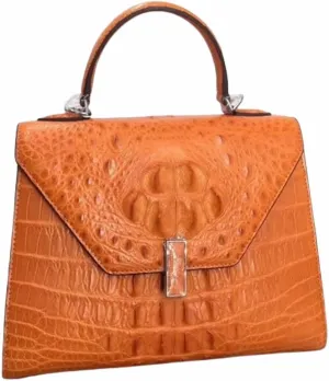 Fashion Designer Lady Purse Genuine Alligator Skin Women's Chic Handbag Crocodile Leather Female Shoulder Messenger Bag