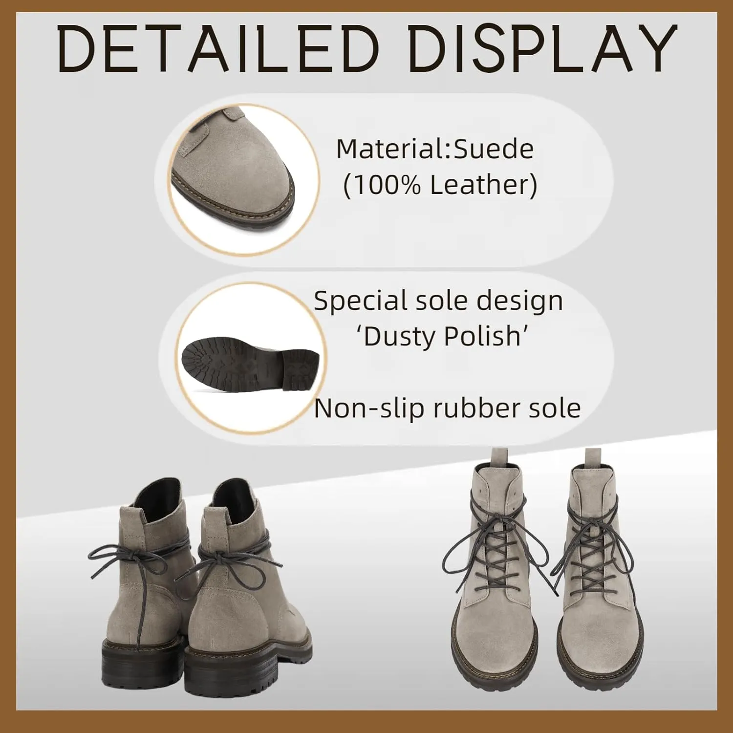 Fashionable Women's Low Heel Ankle Boots - Easy Slip on ，Stylish and Comfortable Flat Booties for Women