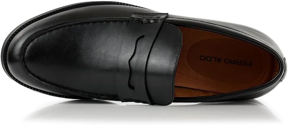 Ferro Aldo Dylan MFA19671 Classic Moc-Toe Penny Loafers for Men