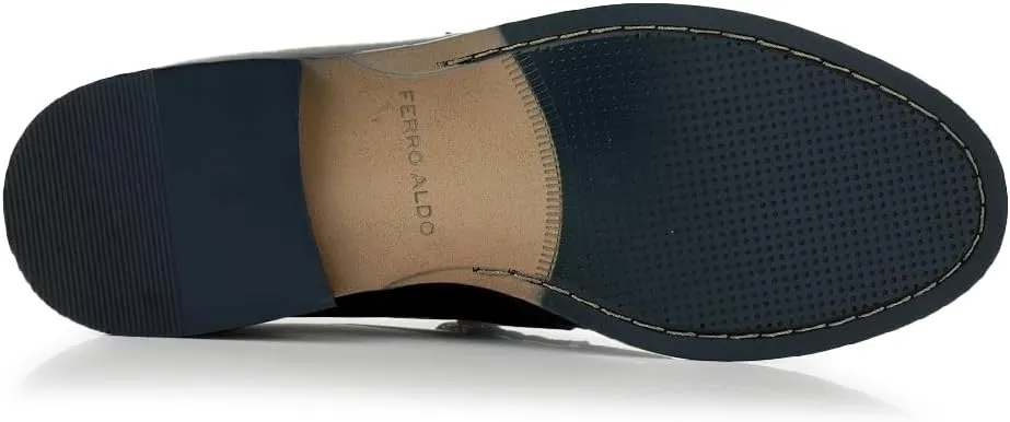 Ferro Aldo Dylan MFA19671 Classic Moc-Toe Penny Loafers for Men