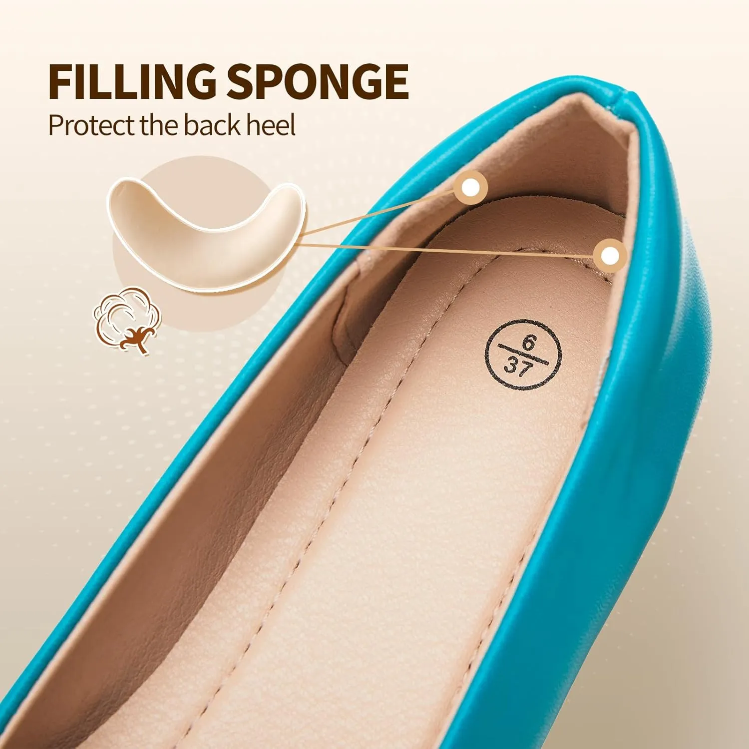 FINIWOR Ballet Flat Shoes for Womens,PU Leather Womens Loafers,Women Pointed Toe Dress Flat Shoes Casual, Comfortable Slip on Flats Shoes Women