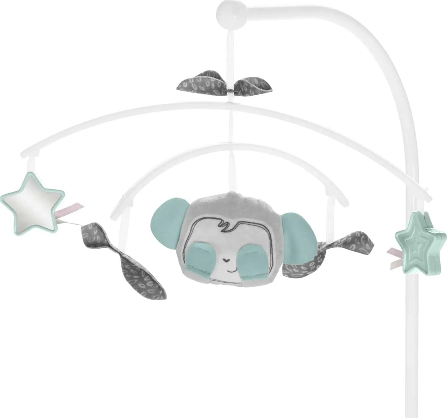 Fisher-Price Baby Bedside Sleeper Soothing Motions Bassinet with Lights Music Vibrations & Toy Mobile for Newborns 0  Months, Sweet Snugamonkey