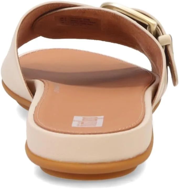 FitFlop Women's Gracie Maxi-Buckle Leather Slides Wedge Sandal
