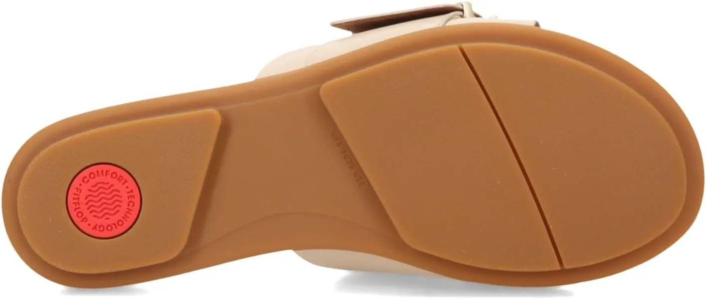 FitFlop Women's Gracie Maxi-Buckle Leather Slides Wedge Sandal