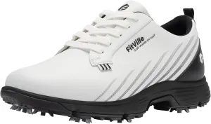 FitVille Wide Mens Golf Shoes Waterproof Lightweight Golf Shoes Men Spiked Extra Cushioning for Flat Feet Arch Support Heel Pain Relief