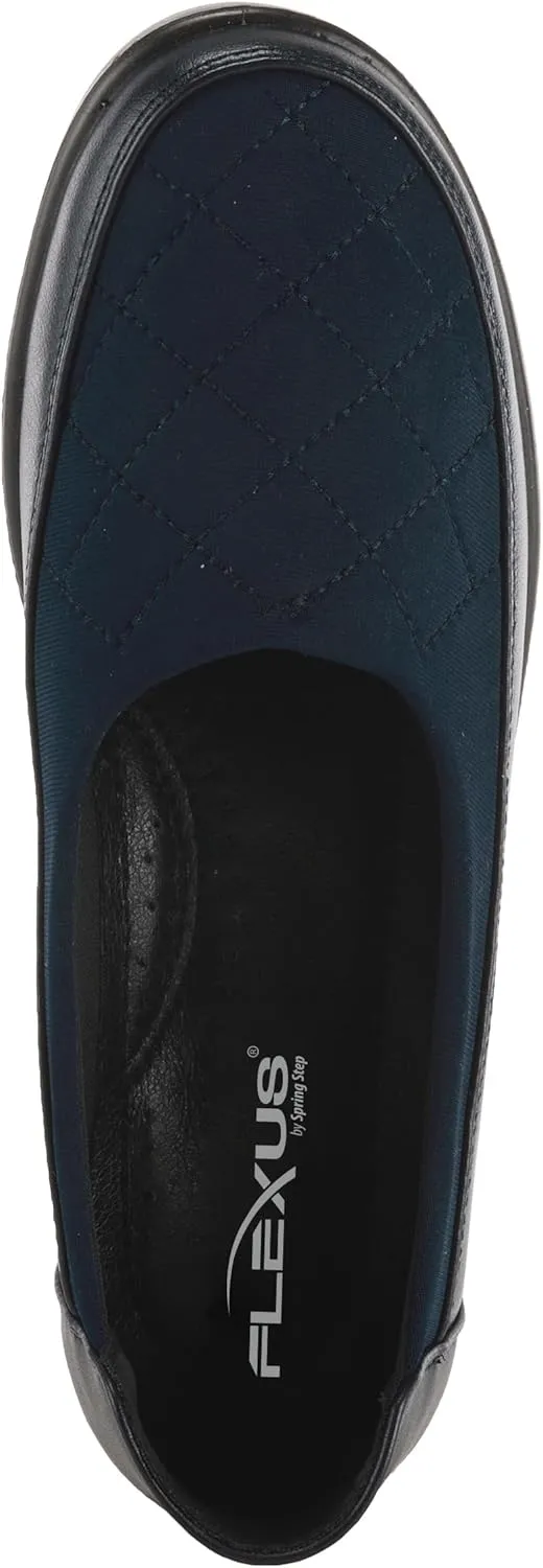 Flexus Spring Step Communa Loafers for Women - Quilted Slip-on Shoes with Padded Insole - Low Heel Ladies Casual Loafers