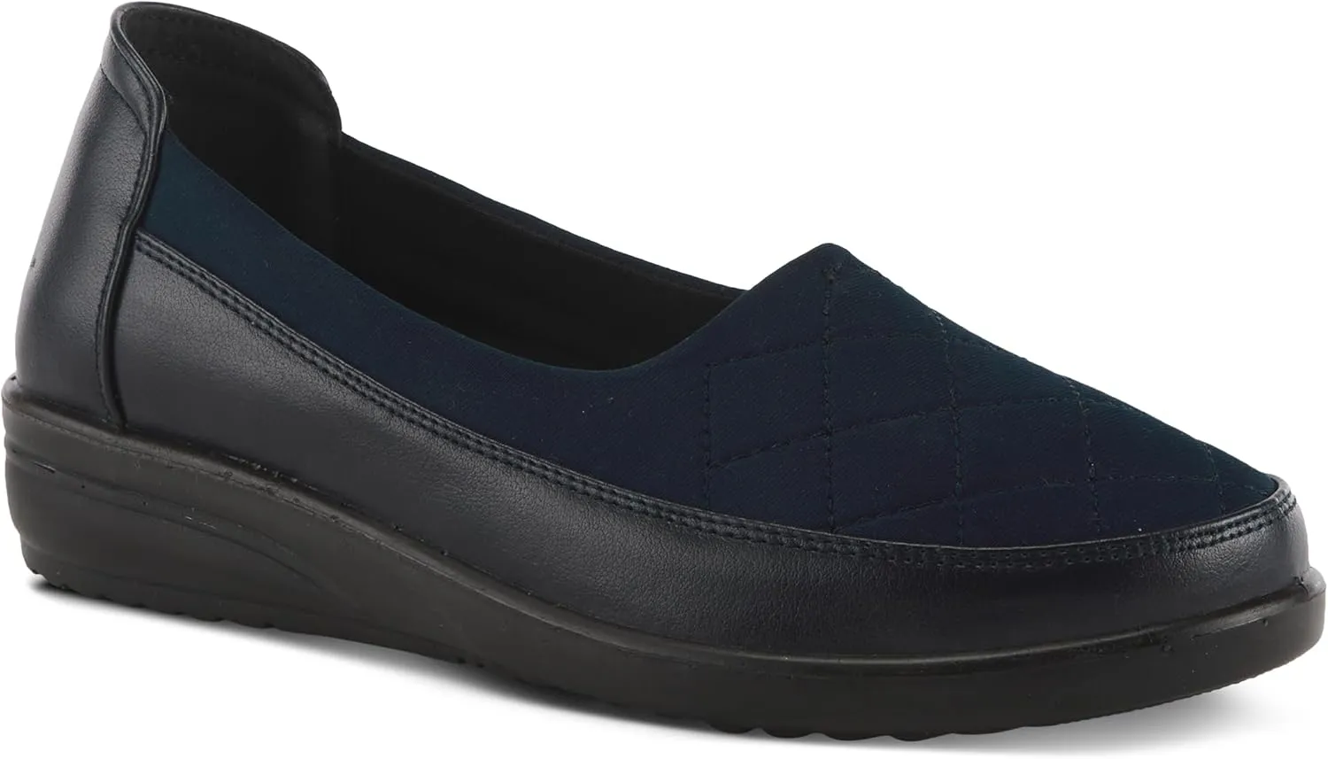 Flexus Spring Step Communa Loafers for Women - Quilted Slip-on Shoes with Padded Insole - Low Heel Ladies Casual Loafers