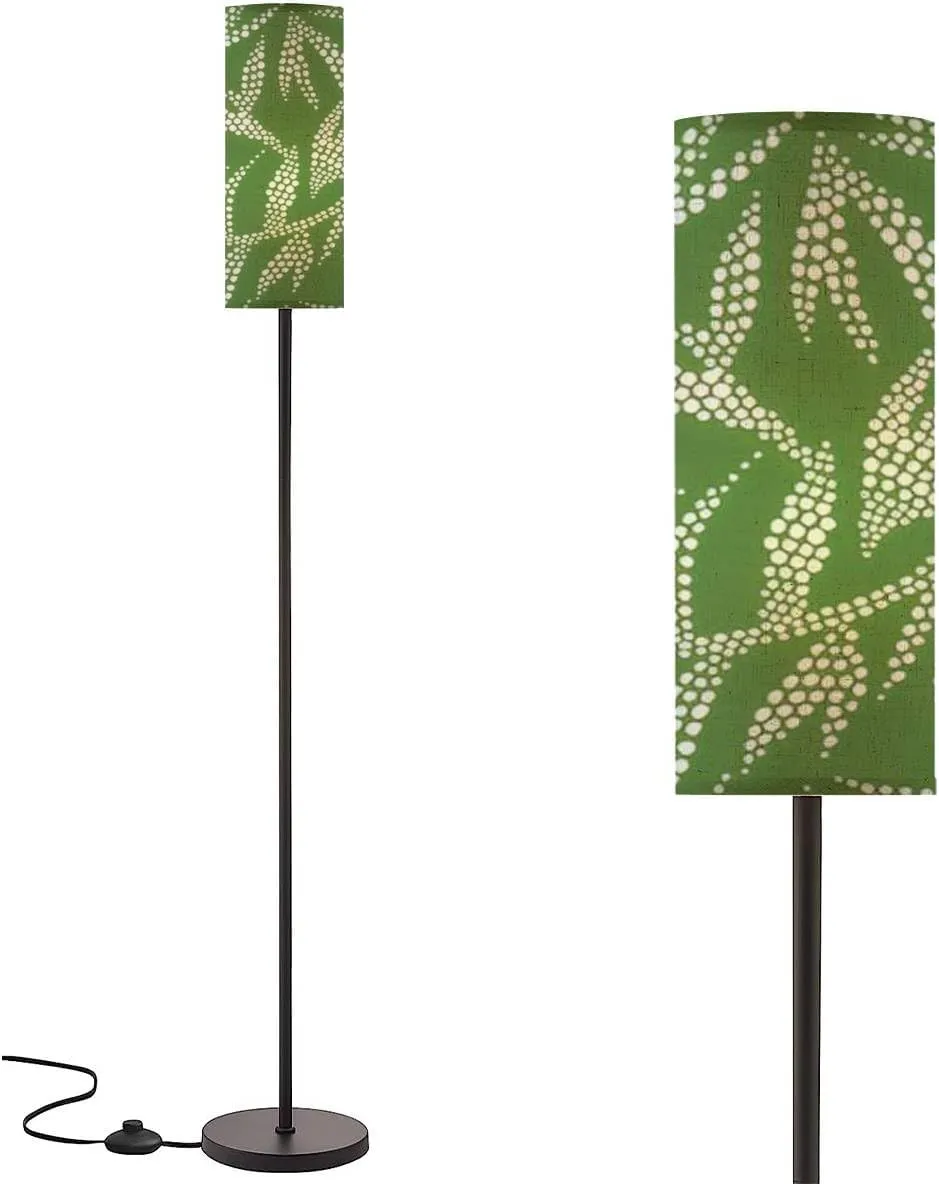 Floor Lamp for Living Room Abstract nature Botanical seamless flat modern manner drawn foliage Modern Standing Lamp Remote Control Dimmable Pole Lamp Corner Tall Lamp for Office Bedroom Reading