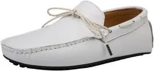 for Men Loafers Shoes Square Toe Faux Leather Driving Moccasins Boat Shoes Flexible Anti-Slip Lightweight Prom Wedding Slip On