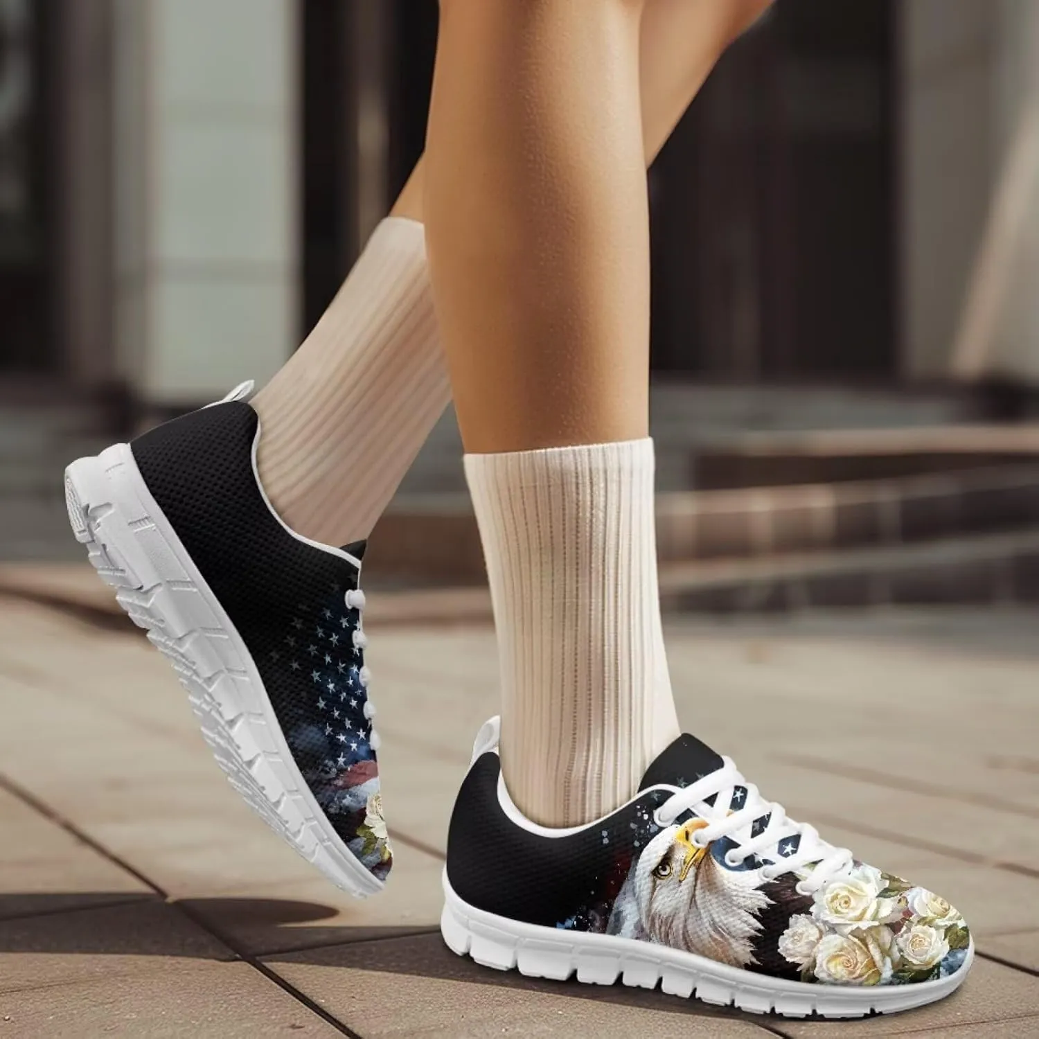 Forchrinse Daisy Unisex Running Shoes for Men Women Sports Gym Shoes Breathable Athletic Sneaker Shoe