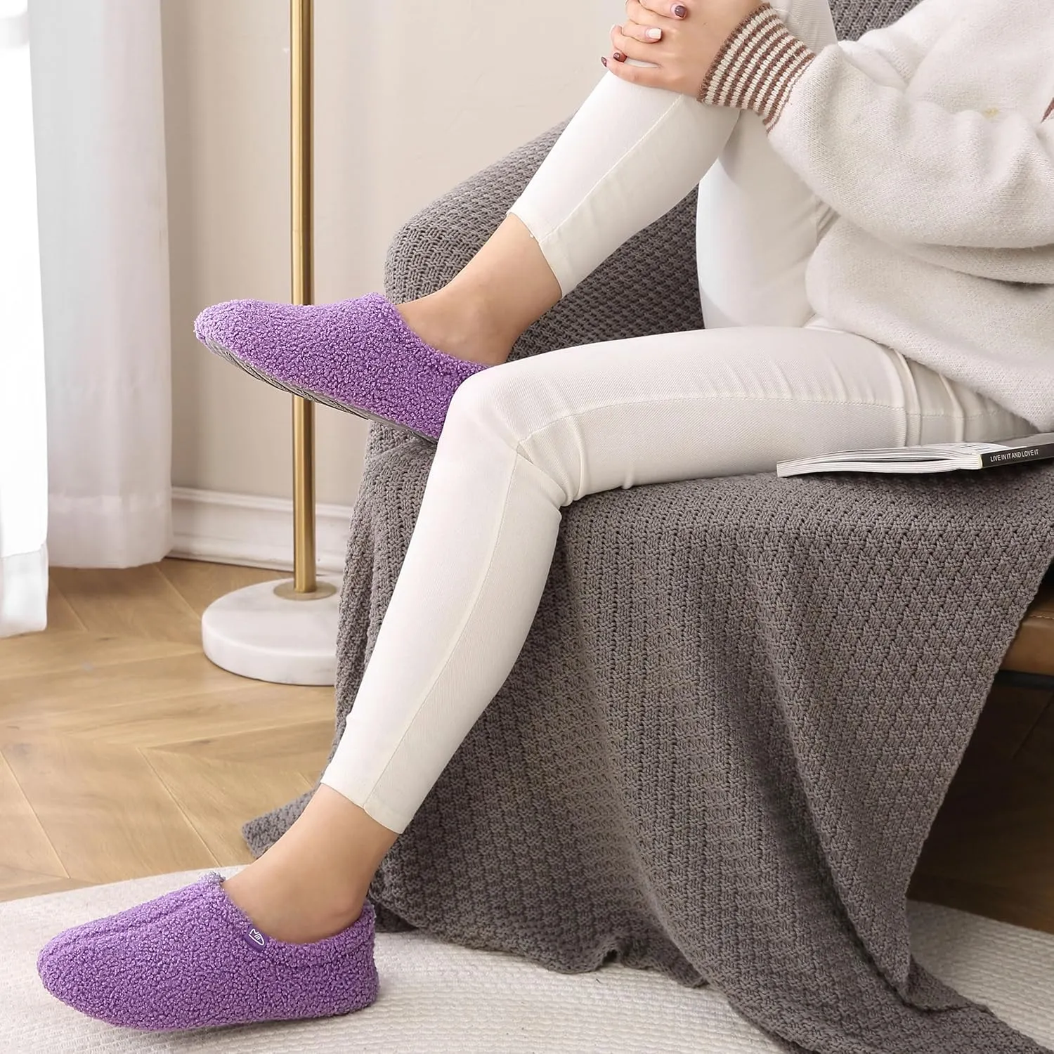 Forfoot House Slippers, Memory Foam Slippers for Women, Slippers for Women Indoor, Womens House Shoes