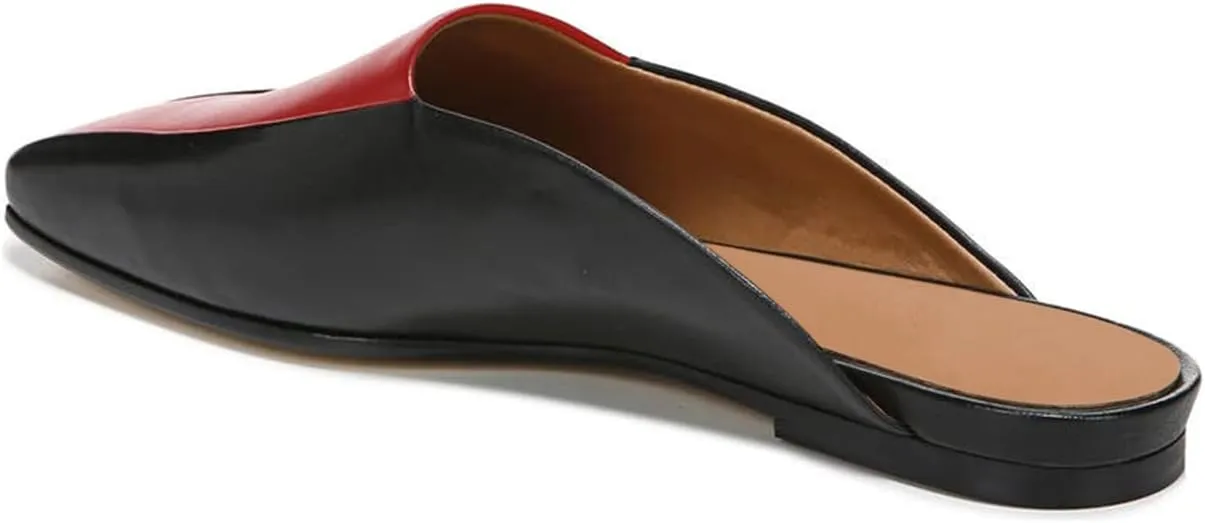 FOWT Women’s Closed Square Toe Loafers Slingback Wide Width Loafer Solid Color Low Heels Flats Mules Backless Slip On Comfort Driving Office Loafer Shoes Size 4 US