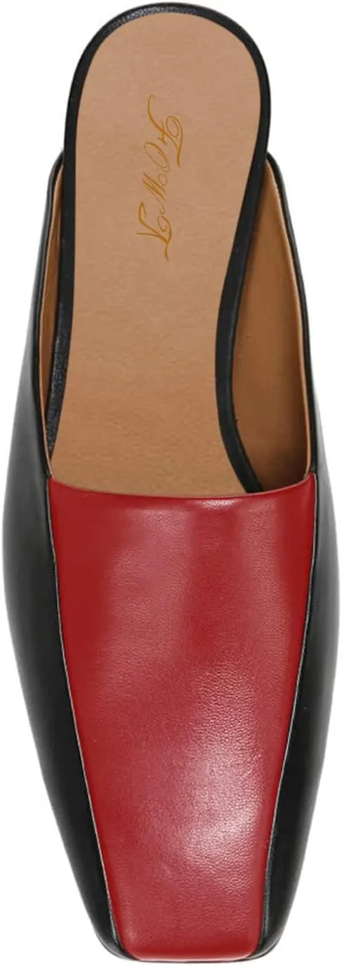 FOWT Women’s Closed Square Toe Loafers Slingback Wide Width Loafer Solid Color Low Heels Flats Mules Backless Slip On Comfort Driving Office Loafer Shoes Size 4 US